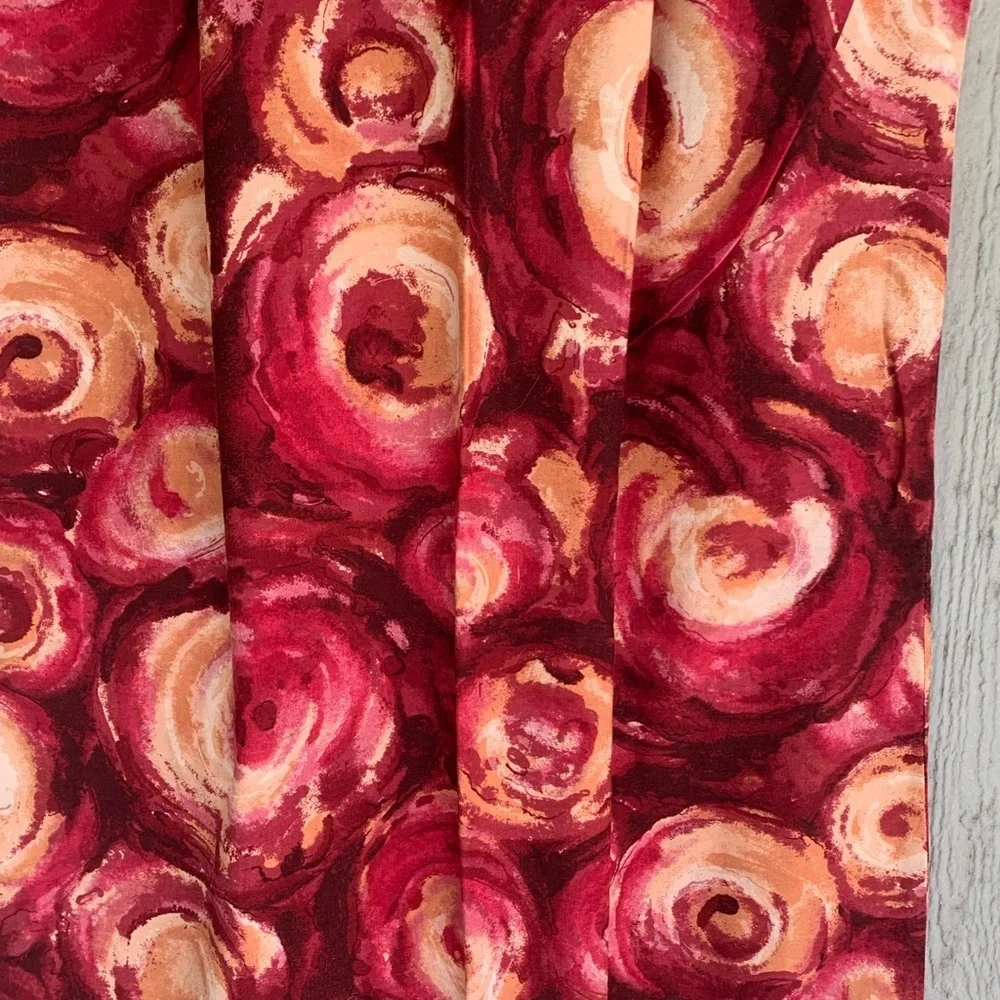 Vintage 60’s Ui- Maikai Floral Shift Dress Orange & Red Size 32 US 4/6 - Picture 2 of 12